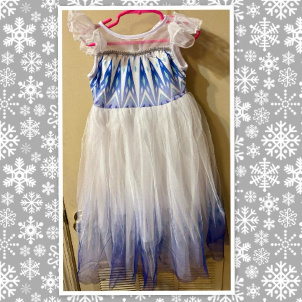 Frozen Elsa-style Dress for Kids ~ Size 4T ~ Princess Costume, Disney-Style